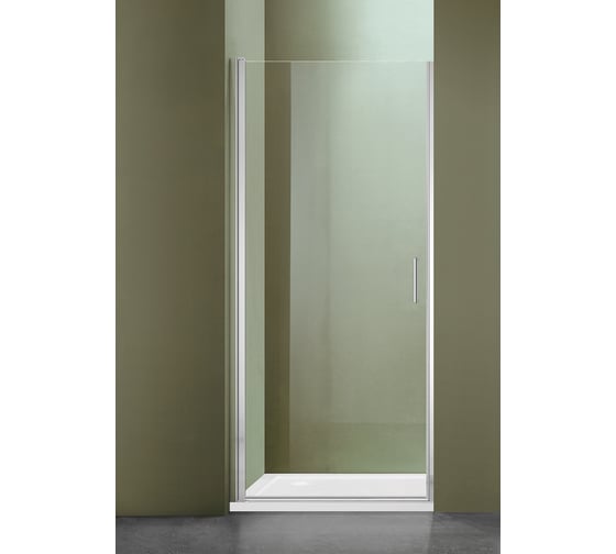 Изображение товара Душевое ограждение SANTREK AQUA Luna- DP- 800-C-Chrome 800x1850 прямое, стекло прозрачное 5мм, профиль хром 308530