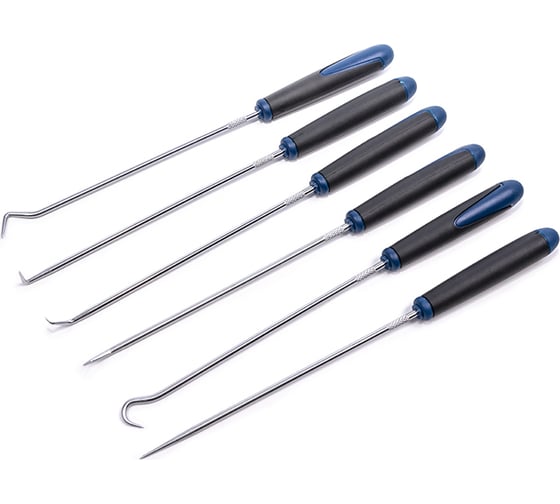 Изображение товара Крючки для демонтажа уплотнительных колец Станкоимпорт набор 6 пр. ST4143