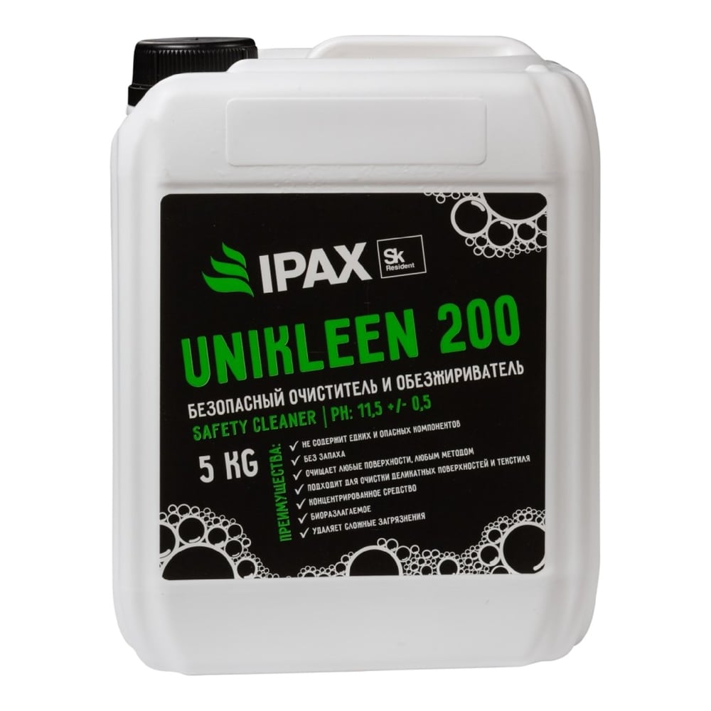 фото Универсальный очиститель и обезжириватель ipax юниклин 200, 5 л юк200-5л