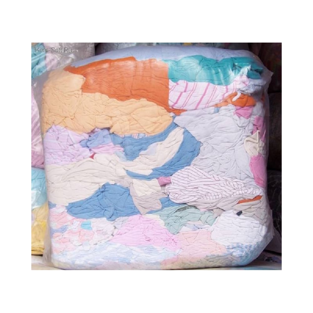 Изображение товара Ветошь Нейт Коттон светлый 10 кг - натуральная хлопковая ветошь