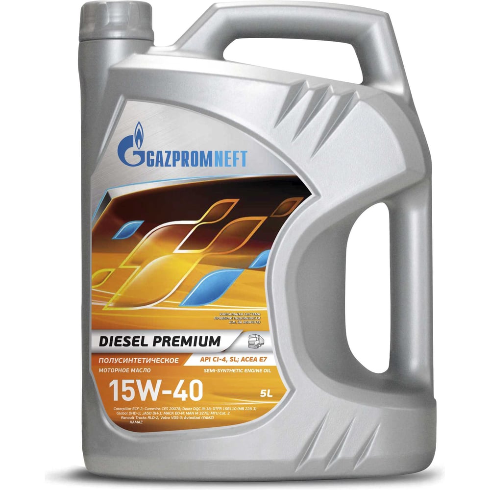 Изображение товара Масло Diesel Premium 15W40 5л Gazpromneft 2389907493