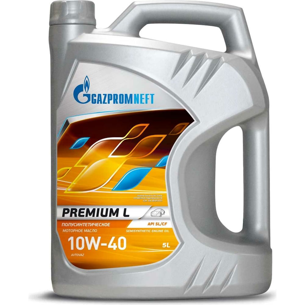 Изображение товара Масло Premium L 10W-40 5л Gazpromneft 2531401366
