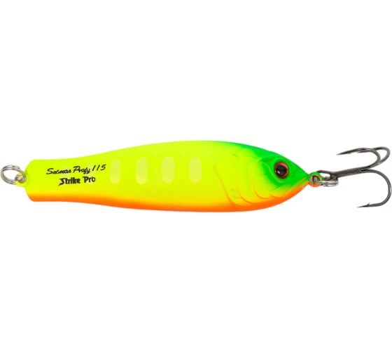Изображение товара Блесна Strike Pro Salmon Profy 115 цвет: A178S Lemon Mat Tiger PST-03A#A178S/A178S