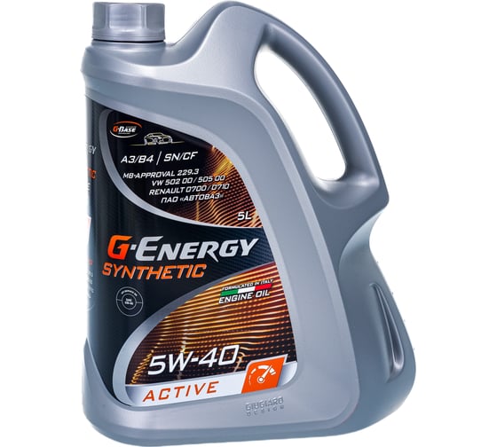 Изображение товара Масло G-ENERGY Synthetic Active 5W-40 5л 253142411