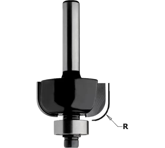 Изображение товара Фреза концевая радиусная с нижним подшипником Contractor (31.7x12.7 мм; R 9.5 мм) CMT K937-317