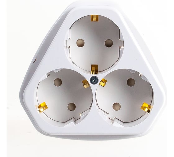 Изображение товара Розетка Кунцево-Электро трехместная скрытая установка, ток 16А РС10/16-503 5930