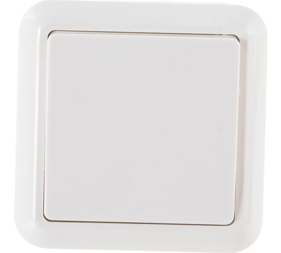 Изображение товара Выключатель Кунцево-Электро ОПТИМА открытой установки одноклавишный 10А А110-377 с/к 8030