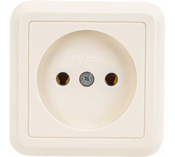 Изображение товара Розетка Кунцево-Электро ОПТИМА открытой установки одноместная 10А РА10-375 с/к 8035