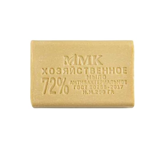 Изображение товара Хозяйственное мыло ММК 200 гр. 72 % Антибактериальное без обертки 60 шт МКХ0821