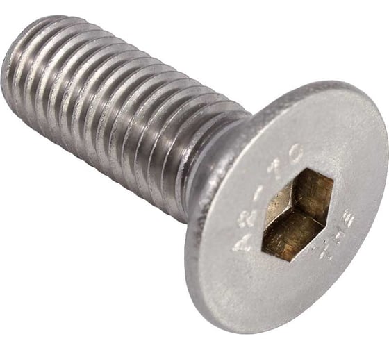 Изображение товара Винт Insparion с потайной головкой и внутренним шестигранником 7991, а2 нержавеющая, 6x10 мм, 10 шт. С1-00001397