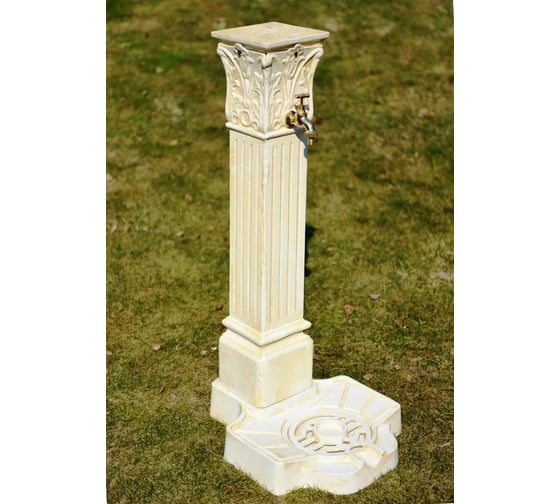 Изображение товара Садовая колонка из алюминия GLQ 460х380х930 мм, белый GLQ 158