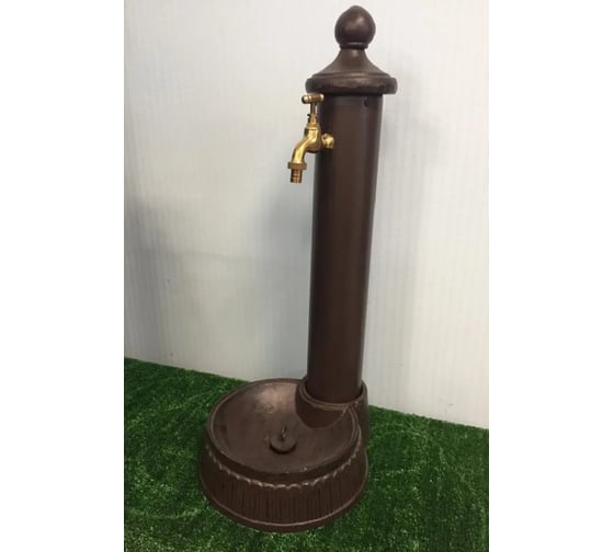 Изображение товара Садовая колонка для воды из алюминия GLQ 305х250х630 мм, коричневая GLQ 788 (Brown)