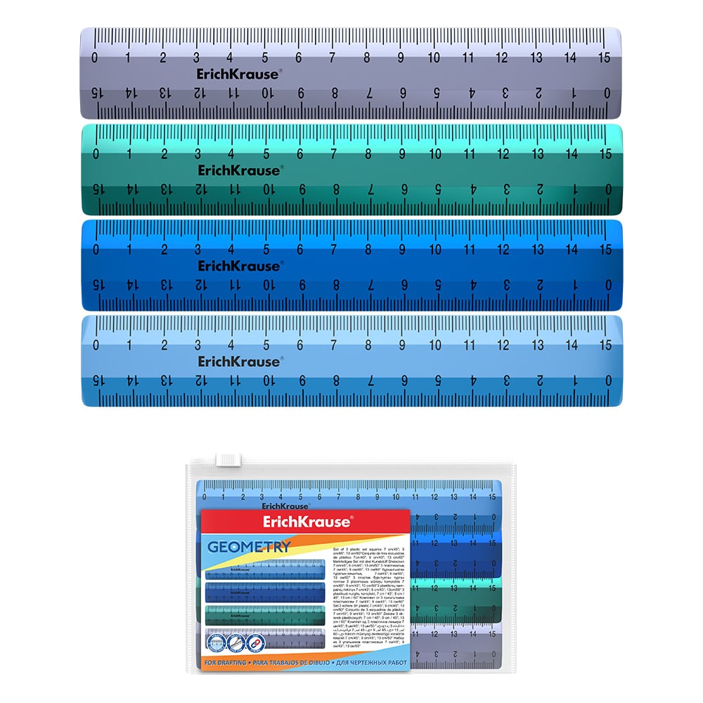 фото Пластиковые линейки erichkrause