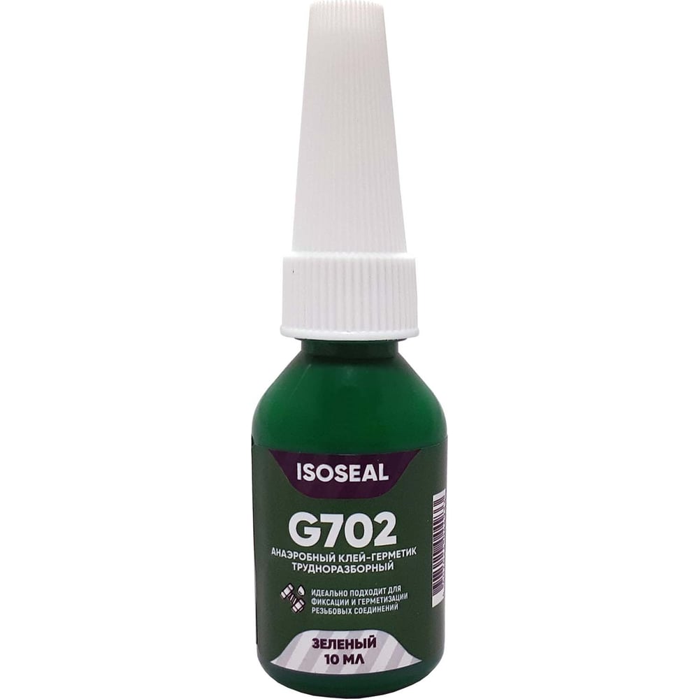 Изображение товара Анаэробный фиксатор резьбы Isoseal G702 10 мл, зеленый, водостойкий и морозостойкий