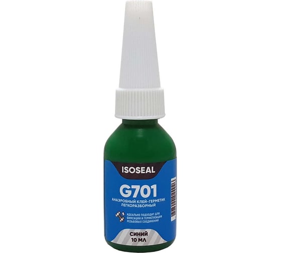 Изображение товара Анаэробный легкоразборный фиксатор резьбы Isoseal G701, синий, 10 мл 7012302