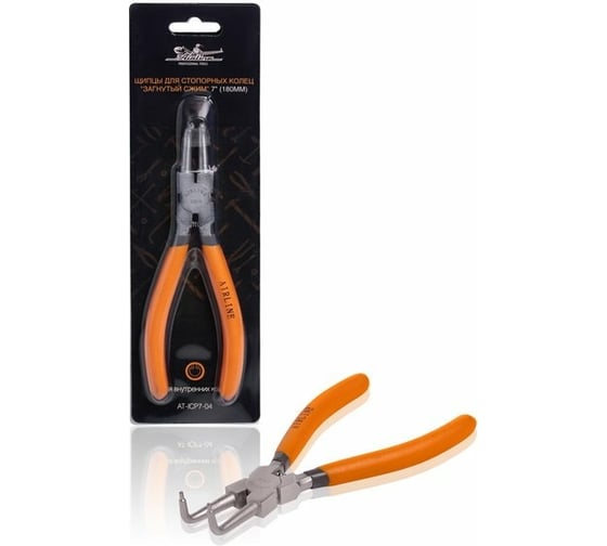 Изображение товара Съёмник внутренних стопорных колец Airline загнутый сжим 7" 180 мм AT-ICP7-04