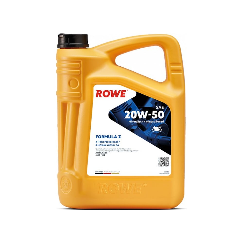 Изображение товара Моторное масло HIGHTEC FORMULA SAE 20W-50 Z 5 л минеральное для мотоциклов