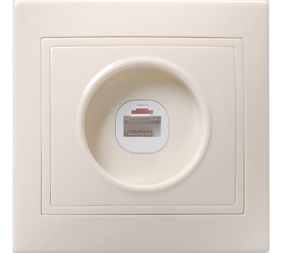Изображение товара Розетка GENERICA КВАРТА 1местн. комп. Кремовый EKK10-K33-DM