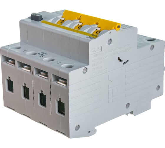 Изображение товара Автоматический дифференциальный выключатель тока IEK 3п+N 2мод. C 16A 30mA тип A 6kA АВДТ-34 ИЭК MAD22-6-016-C-30