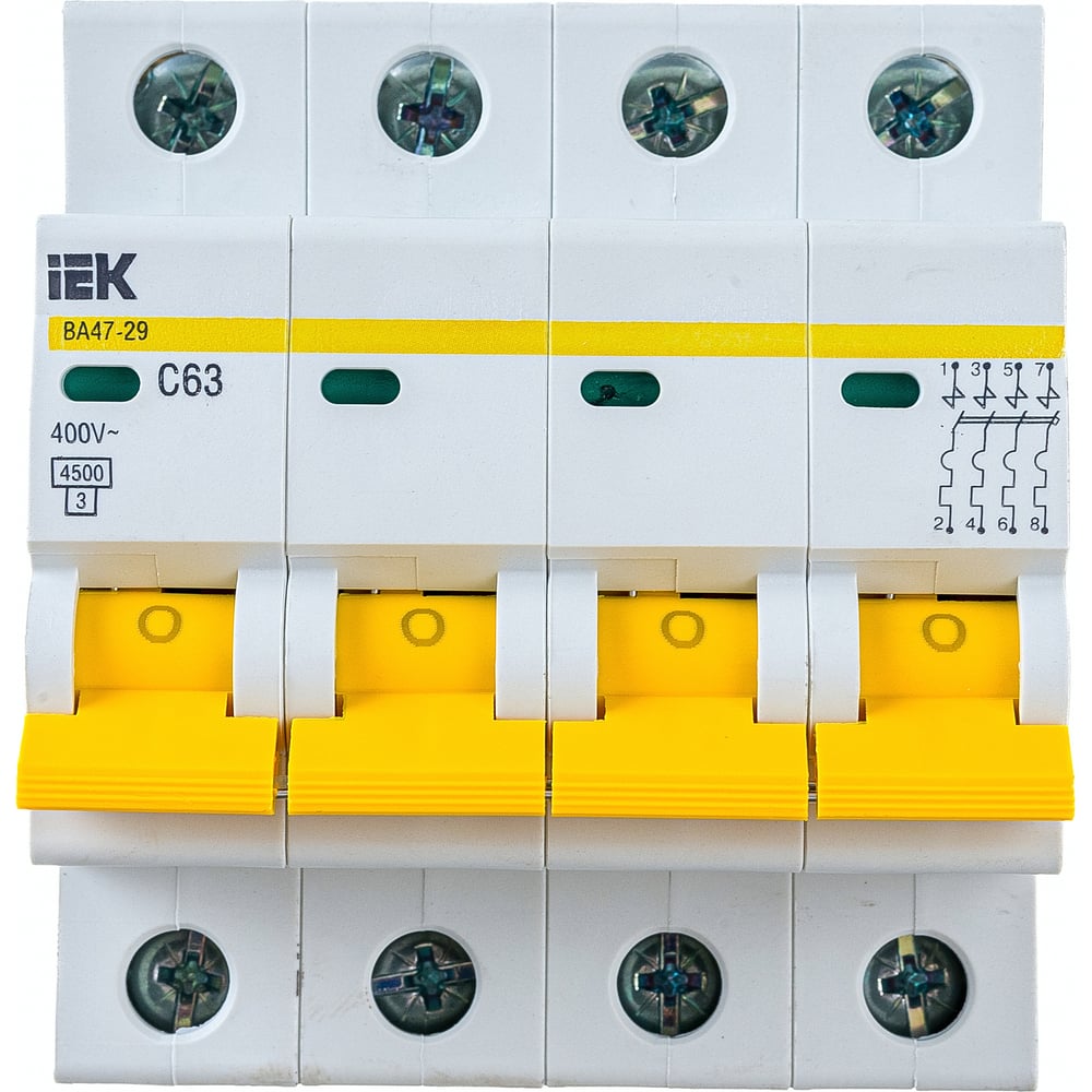 Автоматический выключатель IEK выключатель автоматический модульный 2п c 20а 4 5ка ва47 29 generica mva25 2 020 c