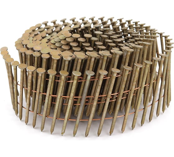 Изображение товара Барабанный гвоздь СПГФ 035х2.3 Ершеный цинк, хром, 5400 шт. ГБ_0352.3_Ер_Пр_ЦнХр_СПГФ