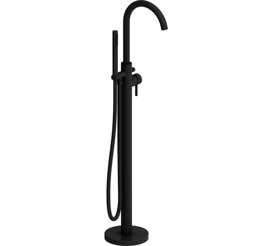 Изображение товара Смеситель для ванны и душа Damixa Scandinavian Pure, отдельностоящий, черный матовый 365000300