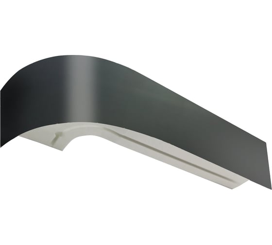 Изображение товара Карниз Эскар Классика в сборе, 2-х рядный, черный матовый, 7 см, 3,5 м 763430350