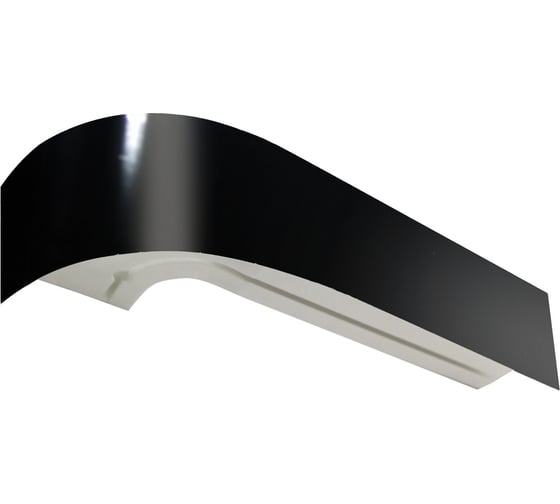 Изображение товара Карниз Эскар Классика в сборе, 2-х рядный, черный глянец, 7 см, 3,0 м 765430300