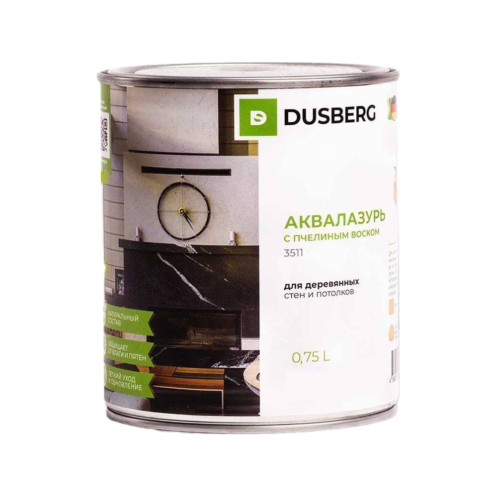 Изображение товара Аквалазурь с пчелиным воском Dusberg 3511 цвет 5024 розовый, 0.75 л 3511-750-Dus5024