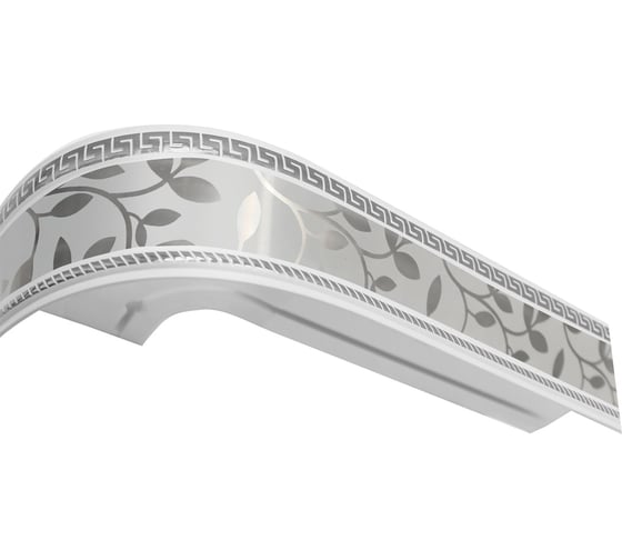 Изображение товара Карниз Эскар Классика в сборе, 3-х рядный, "антик" инкрустация серебро, 3,0 м 540431300