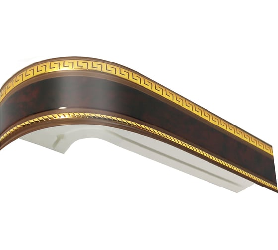 Изображение товара Карниз Эскар Классика в сборе, 3-х рядный, "антик" махагон, 3,5 м 532431350