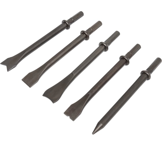 Изображение товара Набор зубил 5 шт, 175 мм Пневмо-Трейд PT-ACS-05175H