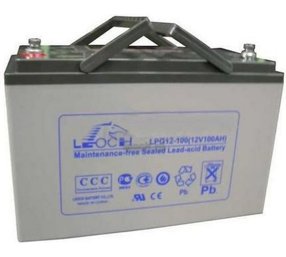 Изображение товара Аккумуляторная батарея гелевая Leoch LPG12-100 12В, 100 Ач УТ-00000711