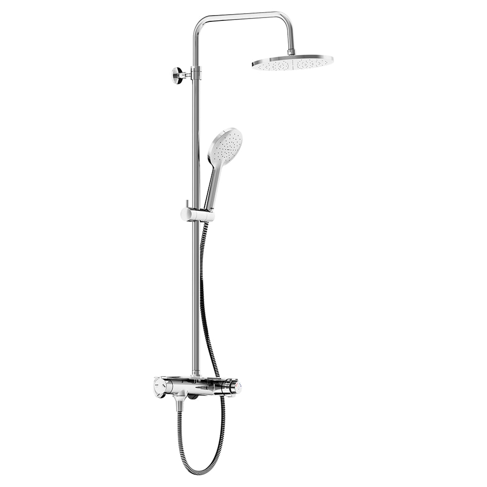 Изображение товара Душевая система Damixa Jupiter хром с верхним и ручным душем réglable