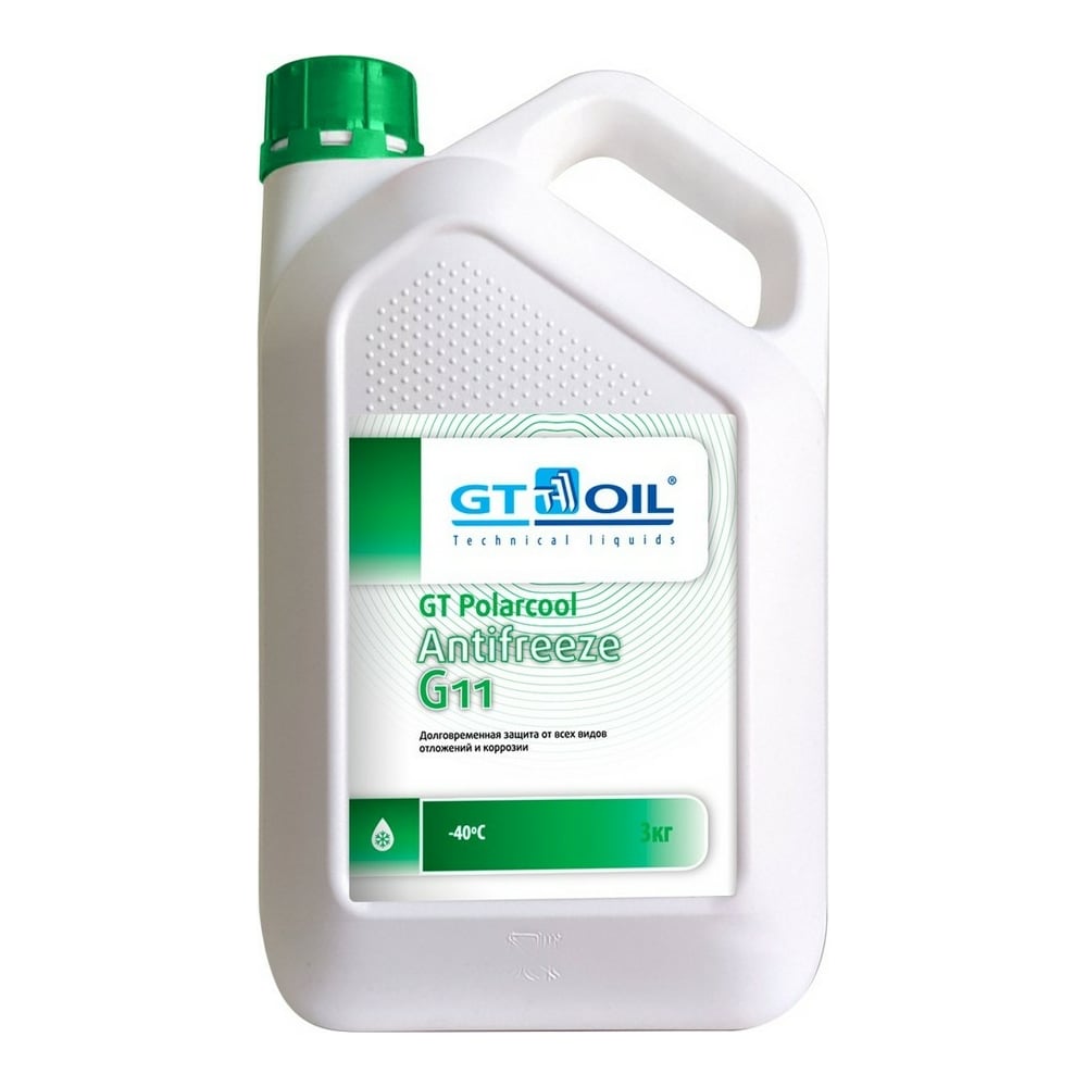 фото Антифриз gt oil polarcool g11 зеленый, 3 кг 4665300010232