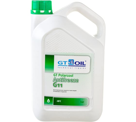 Изображение товара Антифриз GT OIL Polarcool G11 зеленый, 3 кг 4665300010232