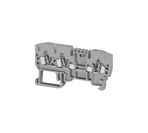 Изображение товара Пружинный клеммник Klemsan 3-х выводной, 2,5 мм.кв., (бежевый); YBK 2,5E 50 шт. 0.0.0.3.326050