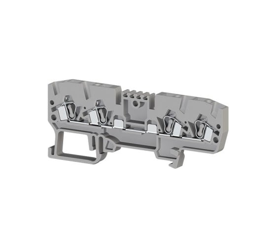 Изображение товара Пружинный клеммник Klemsan 4-х выводной, 2,5 мм.кв., (бежевый); YBK 2,5C 50 шт. 0.0.0.3.326100