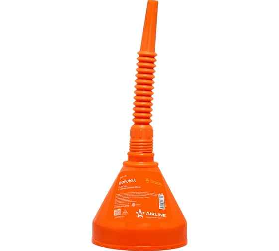 Изображение товара Воронка Airline D-135мм с гибким носиком, L=350мм, стальная сетка APF-05