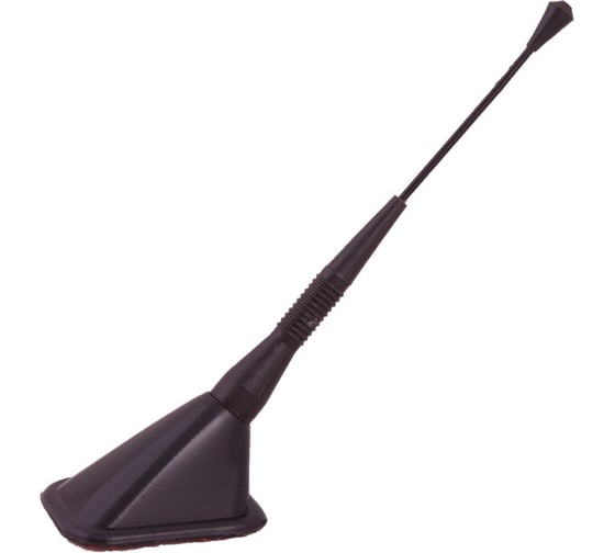 Изображение товара Тонкая декоративная антенна SKYWAY 15.5 см прямоугольное основание, черная S00201012