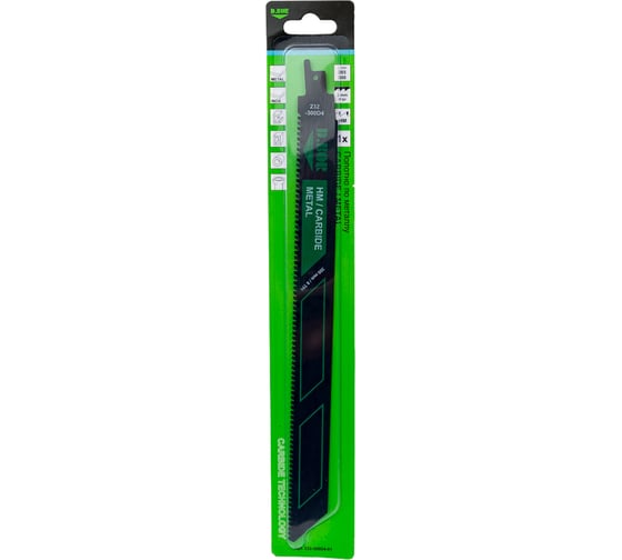 Изображение товара Полотно по металлу CARBIDE / METAL 265х300 мм, шаг 3 мм, HM D.BOR D-232-300D4-01