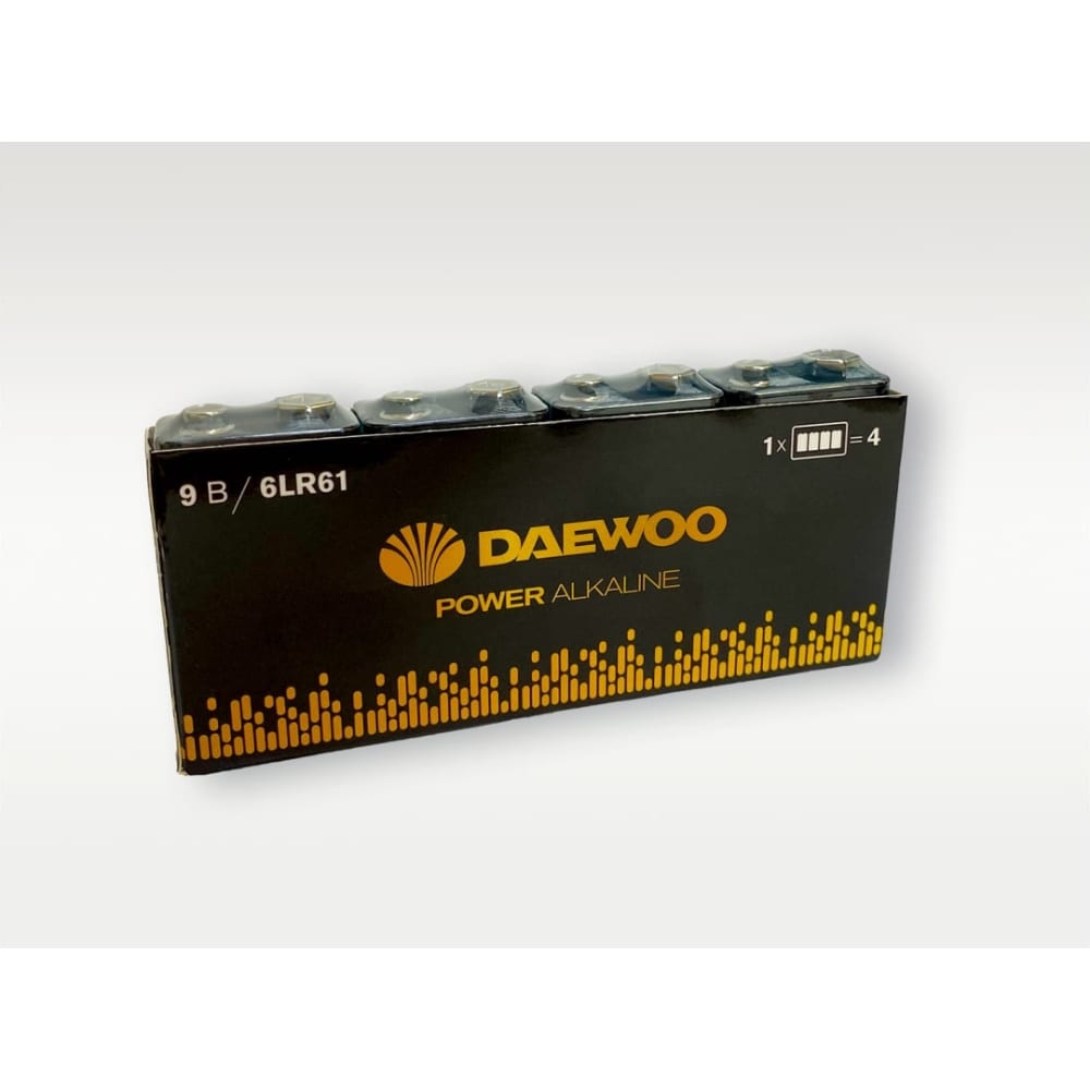 Алкалиновая батарейка DAEWOO батарейка крона opticell basic 6lr61 bl1 1 штука 5051003
