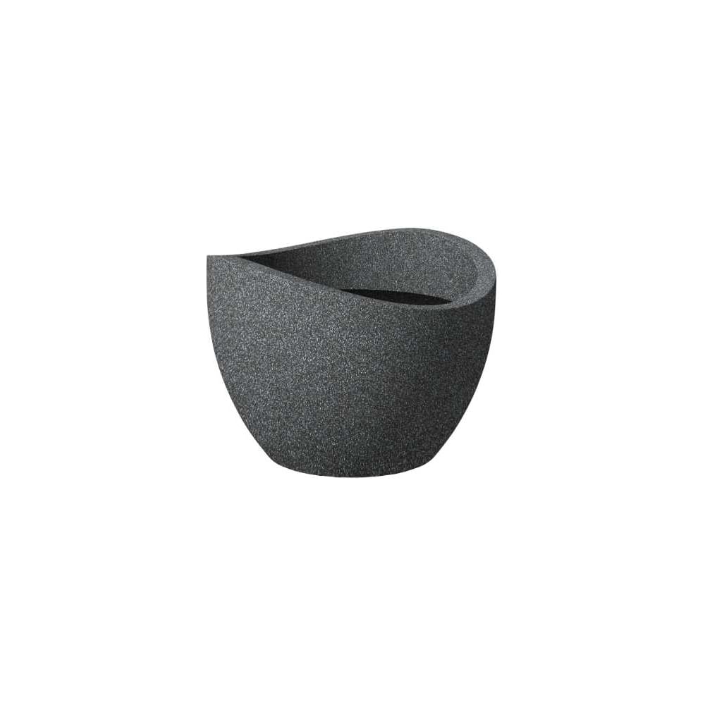 Пластиковое кашпо Scheurich 250 Wave Globe Granit диаметр 30 см, ширина 30 см, высота 22 см, 8 л гранит 061289