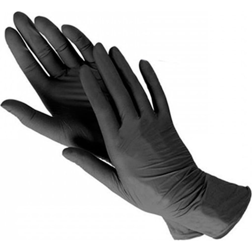 Нитриловые перчатки Foxy, цвет черный, размер XS