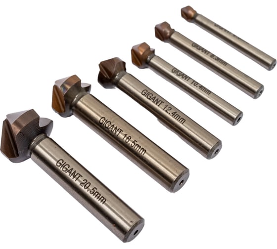 Изображение товара Набор зенкеров (М3-М10) для дрелей Gigant G-29733