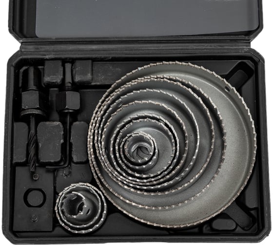 Изображение товара Набор коронок по дереву 19-127 мм, 15 предметов Gigant G-29554