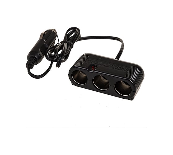 Изображение товара Разветвитель прикуривателя 3 гнезда 12/24V SKYWAY черный S02301026
