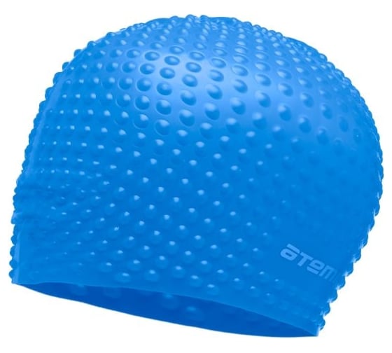 Изображение товара Силиконовая шапочка для плавания ATEMI BS60 бабл, синяя 00000051898