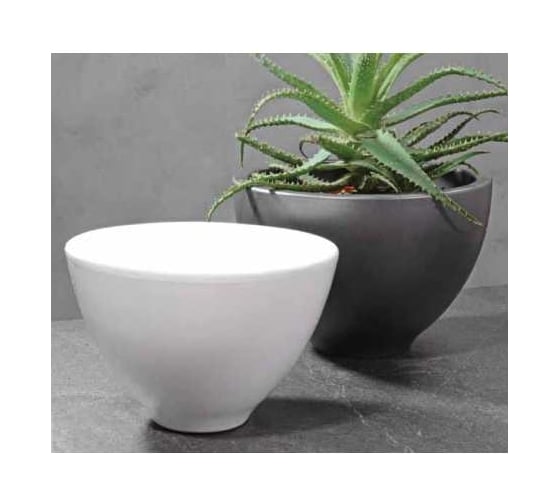 Изображение товара Кашпо SCHEURICH Kübel Goox Homepots керамика,, керамика, d23, h15 см, белый 069262