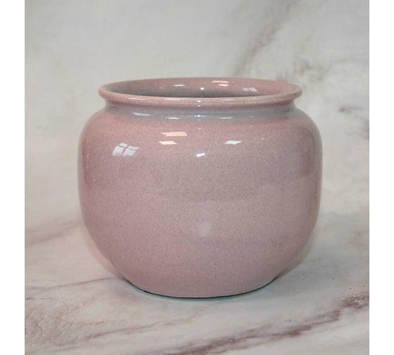 Изображение товара Кашпо Scheurich керамика, Kübel Pilus, d15, h12 см, пудрово-розовый 069221